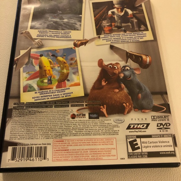 PS2 Disney Pixar Ratatouille (Sony Playstation 2, 2007) PS2 Complete W/ Manual - Picture 2 of 8